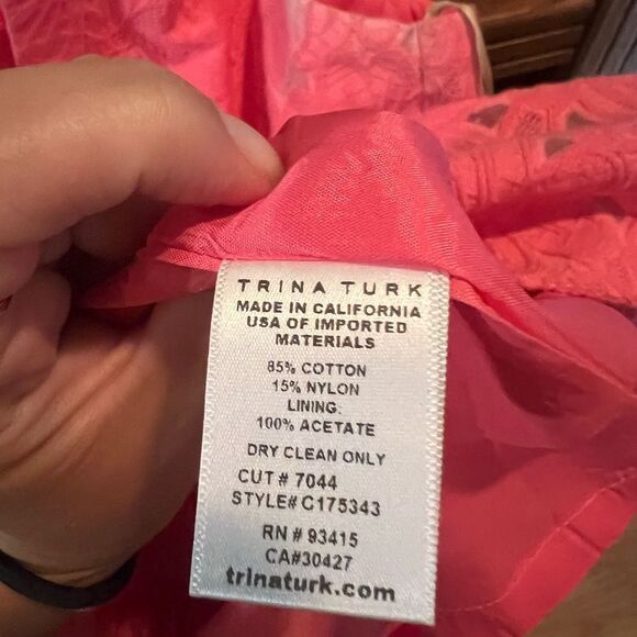 TRINA TURK PINK MINI DRESS - Picture 5 of 5